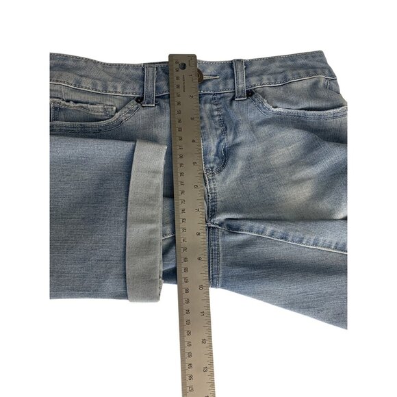 Time And Tru Womens Light Blue Denim Jeans Cropped Length Size 4 Small - Picture 4 of 8